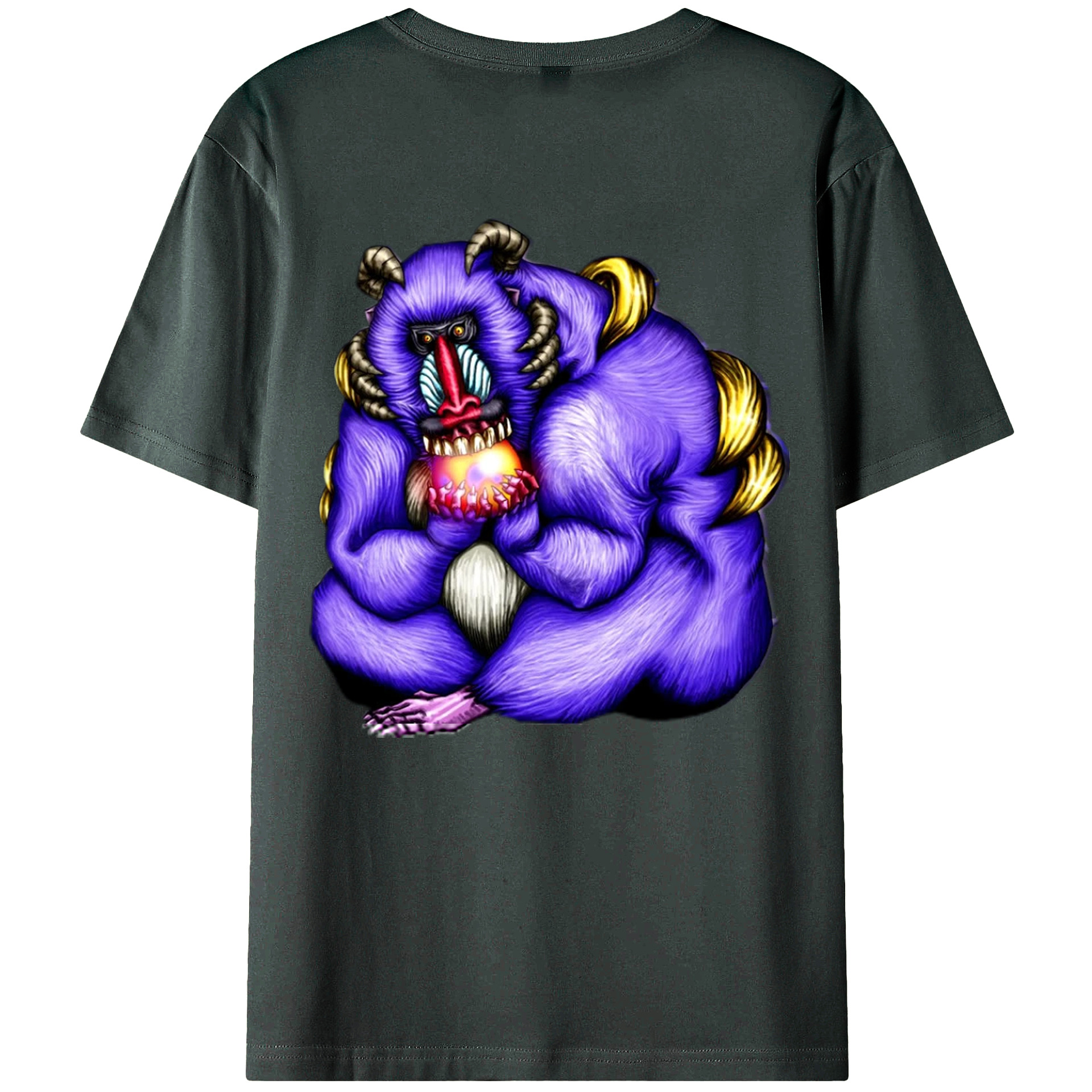 （画像用） 遊☆戯☆王 Yu-Gi-Oh! 綿100％ メンズ半袖Tシャツ（バックプリント） 通気性